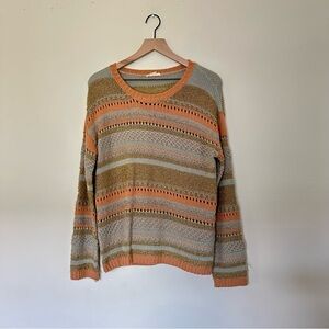 HEM & THREAD Striped Multicolor Sweater
